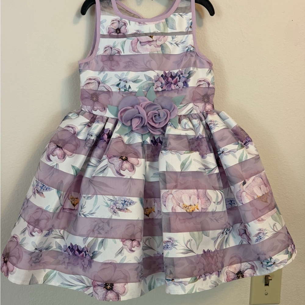 Girls Floral Occasion Dress